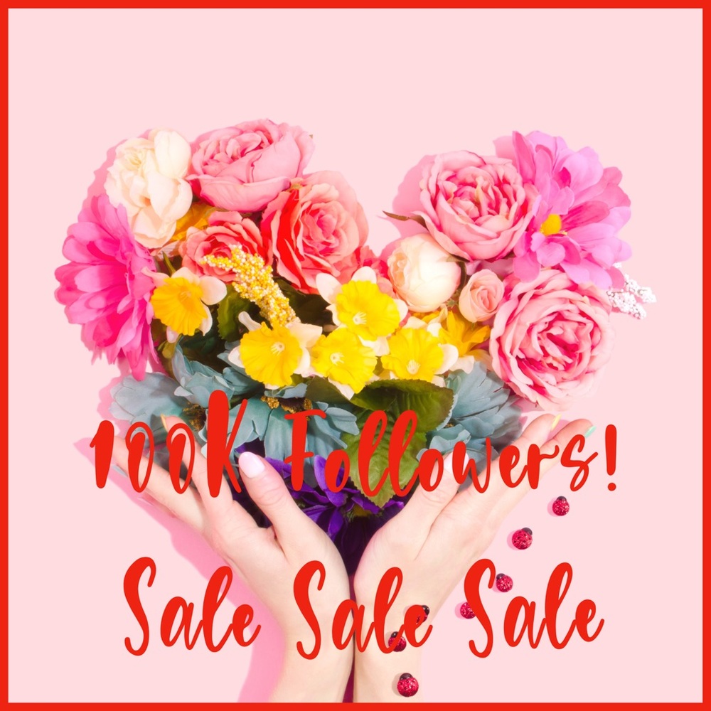 🎉🌺100K Followers Sale!🌺🎉